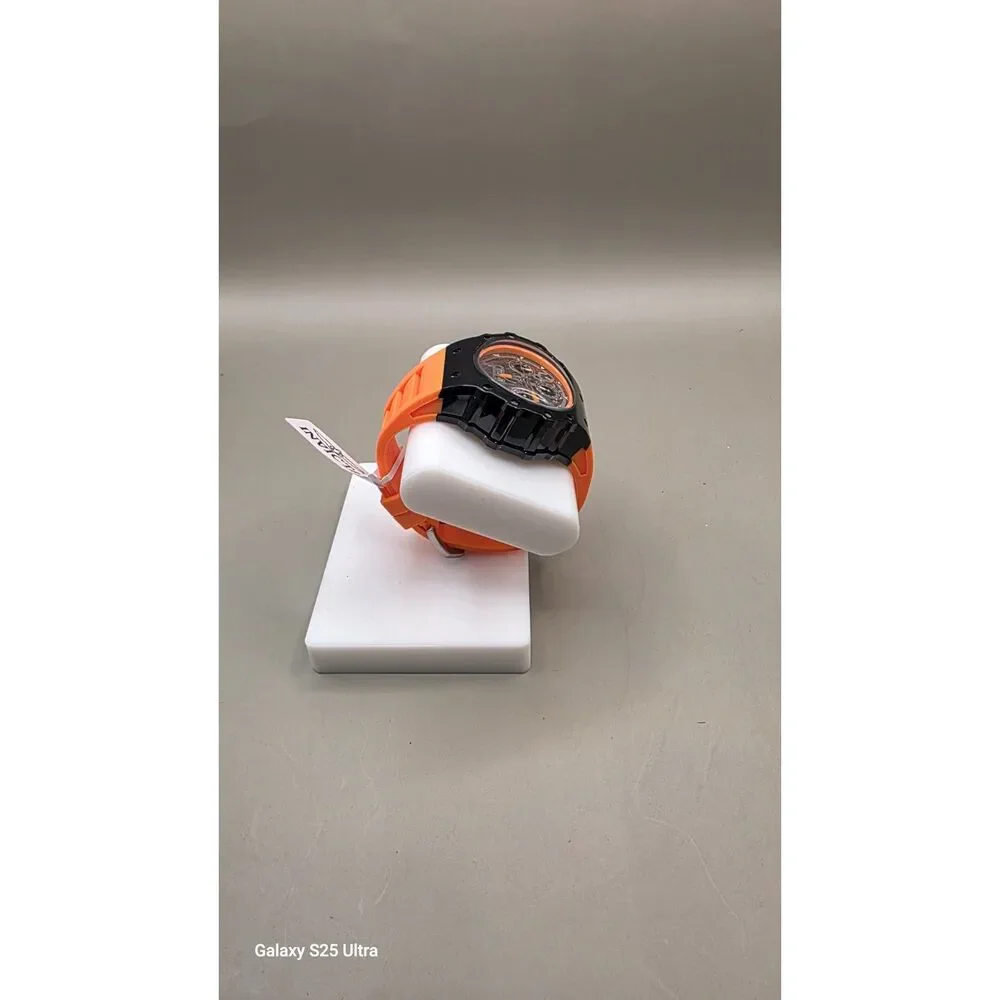 Invicta Racing Valyron 69784 Skeleton Orange 41mm Watch NIB